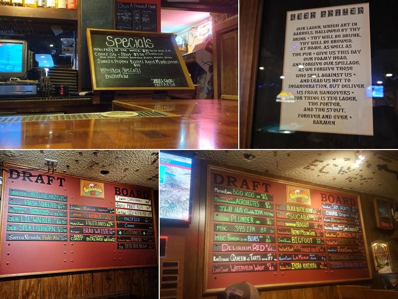 Clocktower Cellar Menu