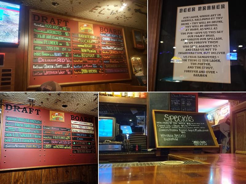 Clocktower Cellar Menu