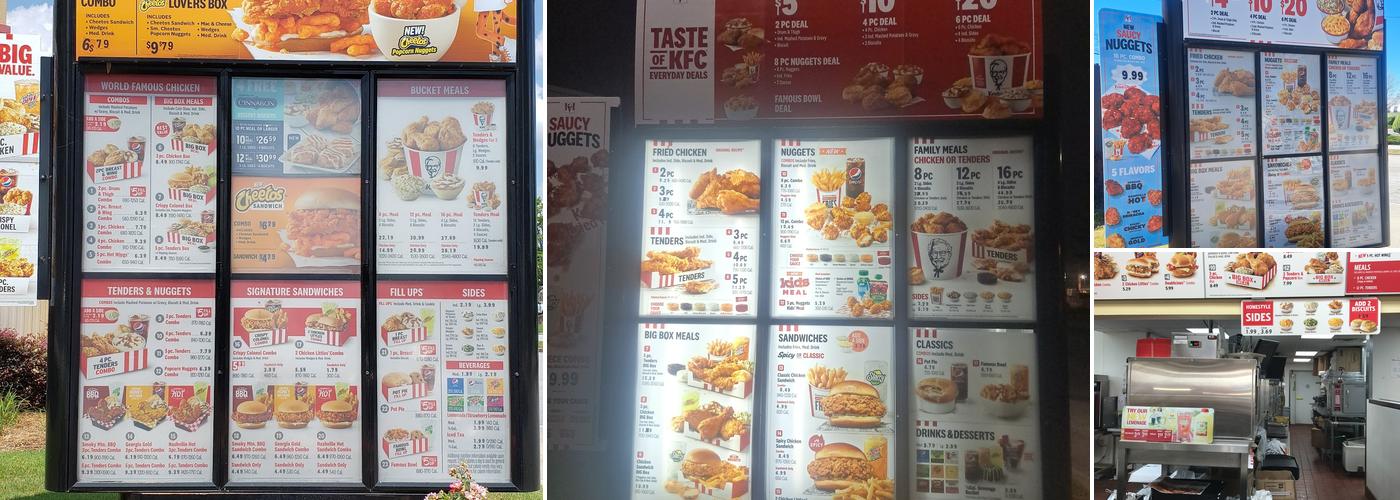 KFC Menu