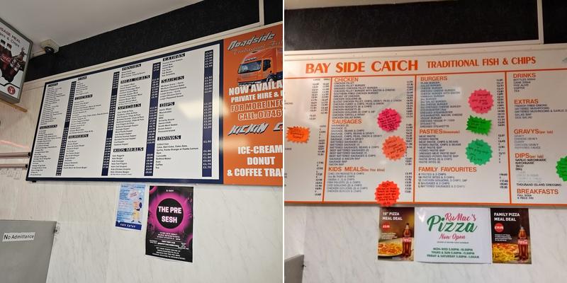Bayside Catch Menu