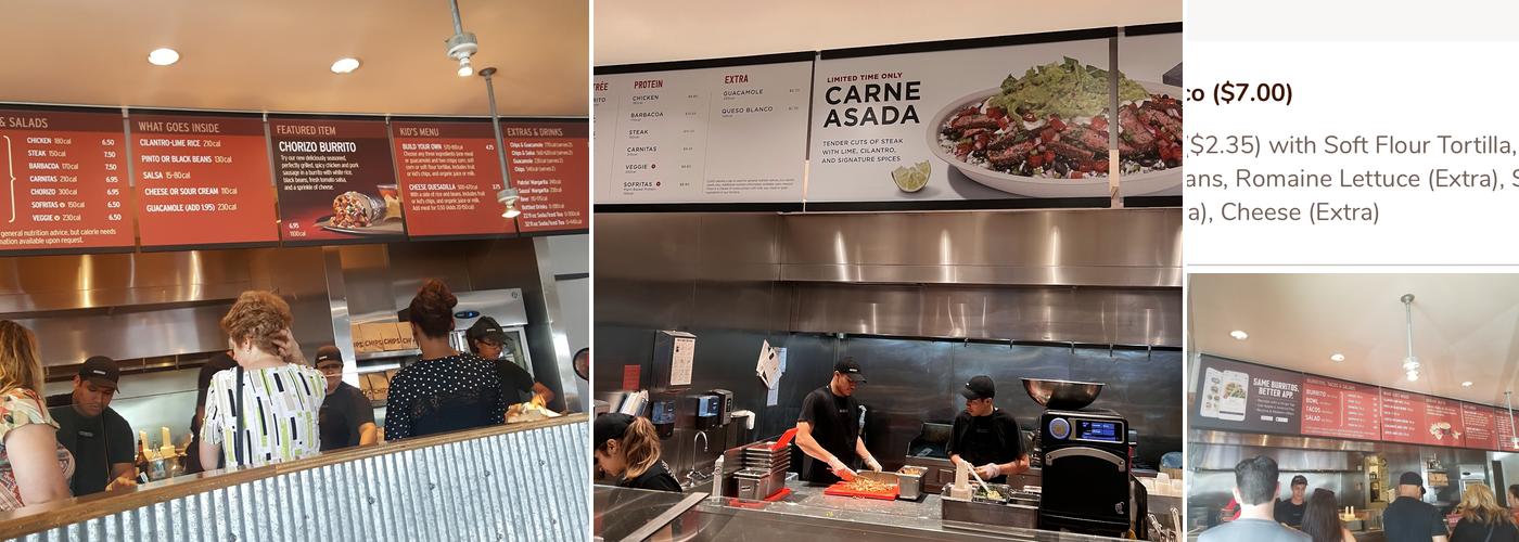 Chipotle Mexican Grill Menu
