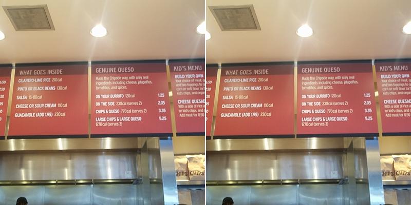 Chipotle Mexican Grill Menu