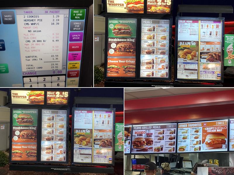 Burger King Menu