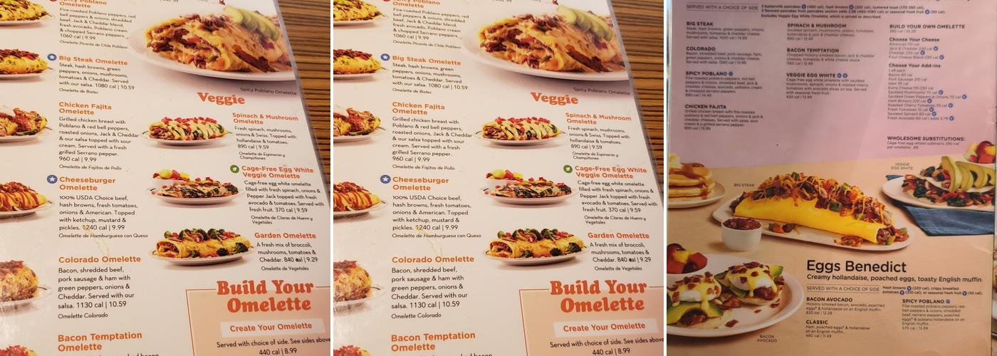 IHOP Menu