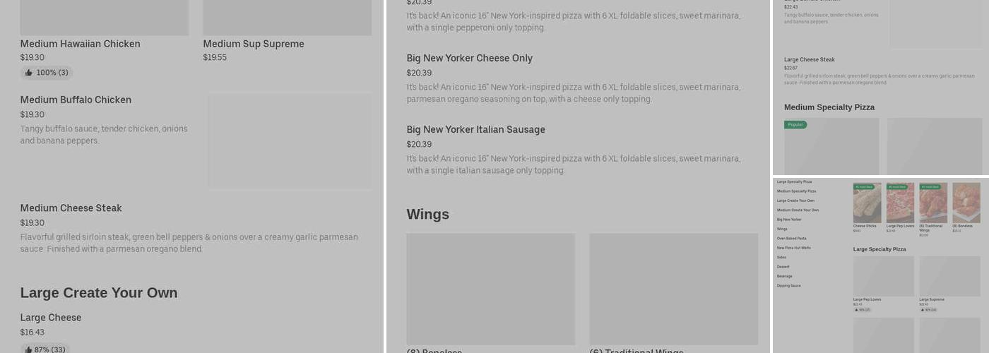 Pizza Hut Menu