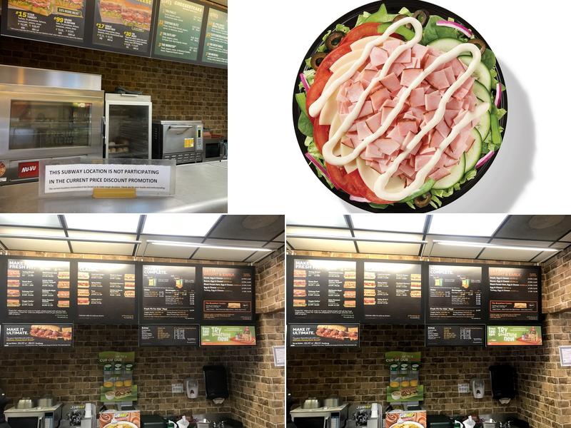 Subway Menu
