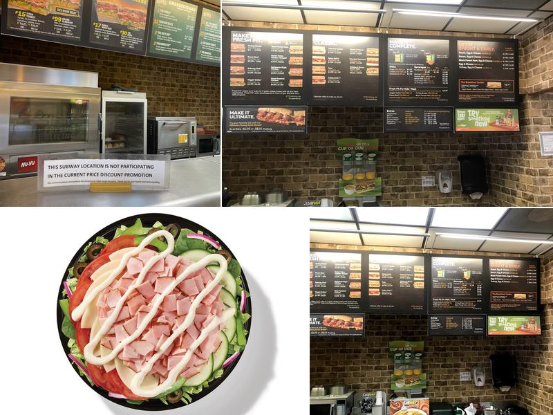 Subway Menu
