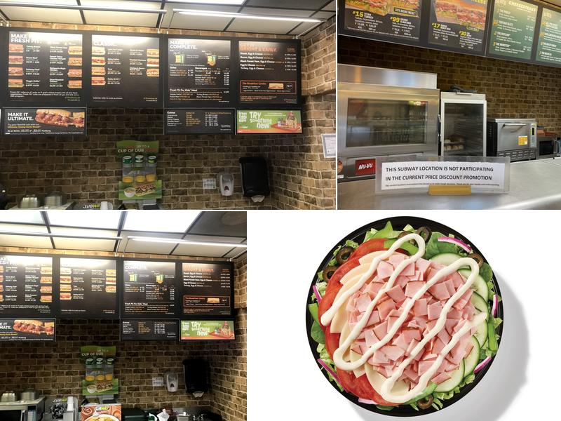 Subway Menu