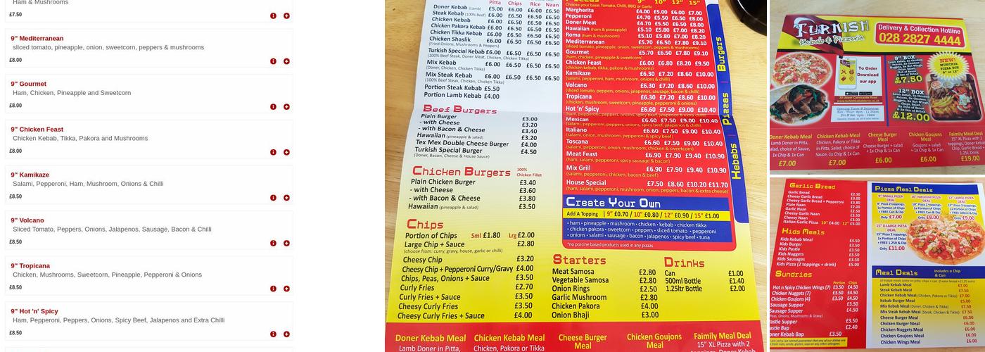 Turkish Kebab & Pizza House Menu