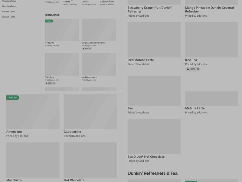 Dunkin' Menu
