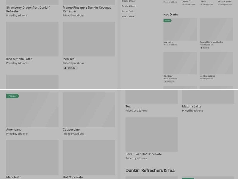 Dunkin' Menu
