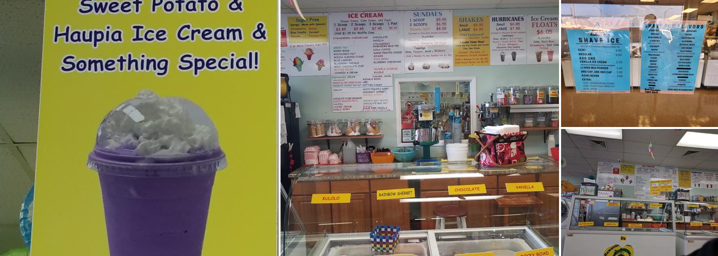 Da Hawaiian Brain Freeze Shave Ice & Ice Cream Menu