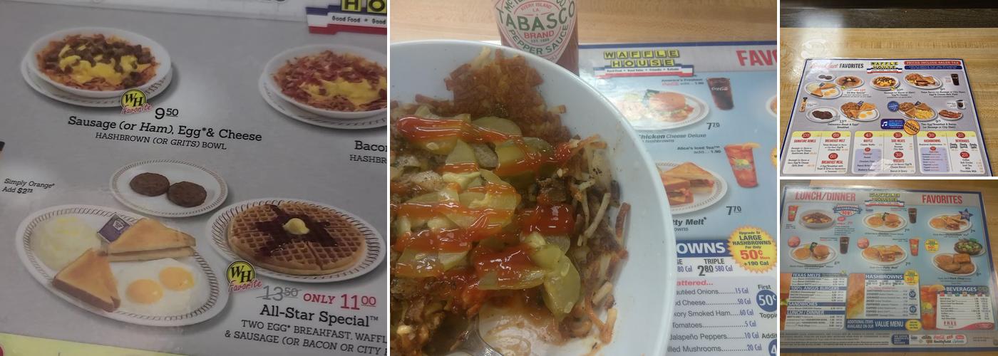 Waffle House Menu