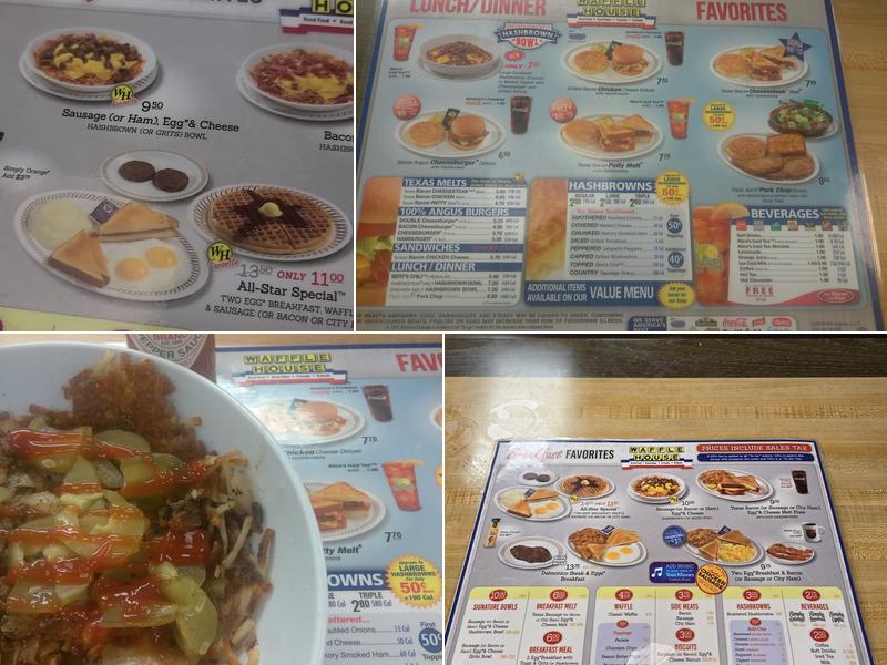 Waffle House Menu