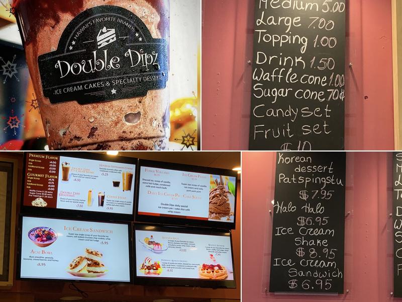 Double Dipz Menu