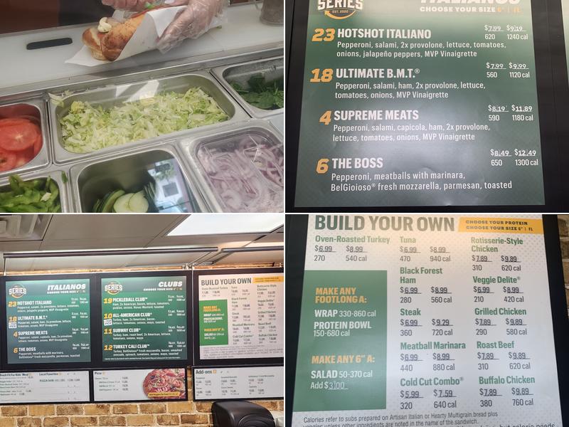 Subway Menu