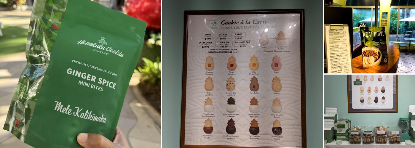 Honolulu Cookie Company Menu