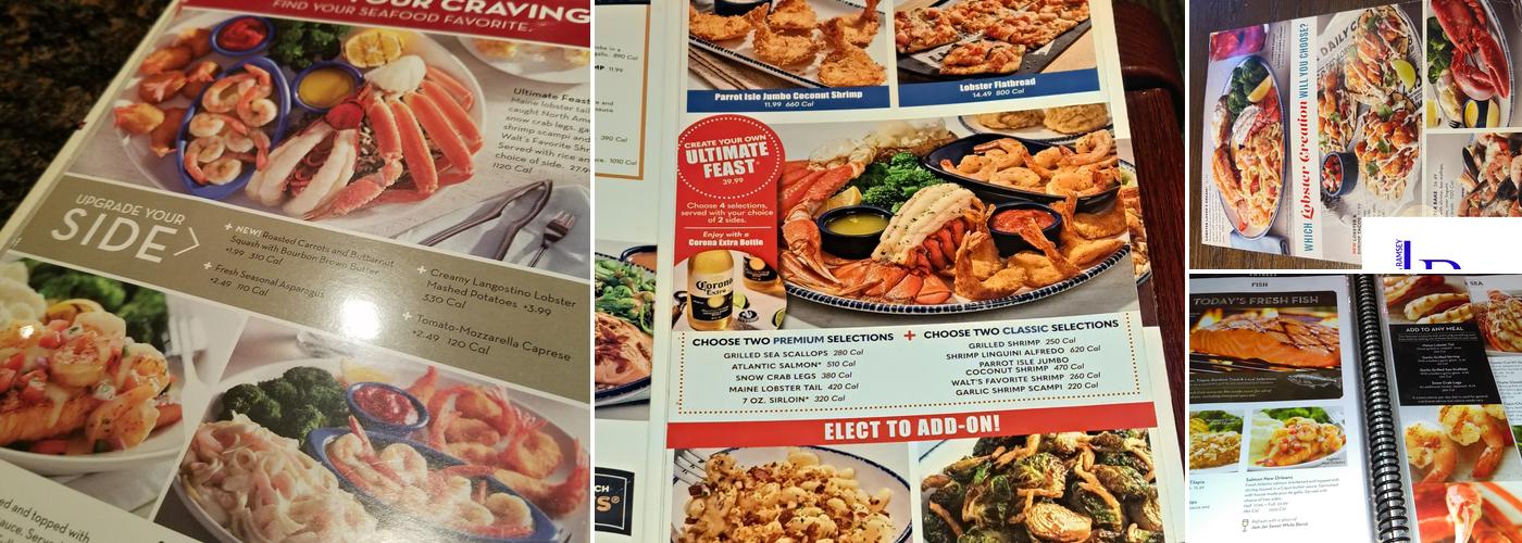 Red Lobster Menu