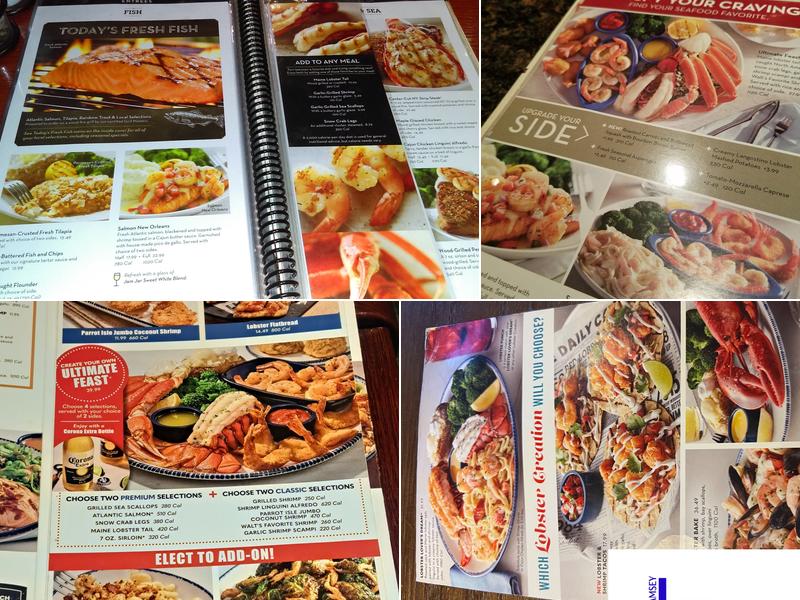 Red Lobster Menu