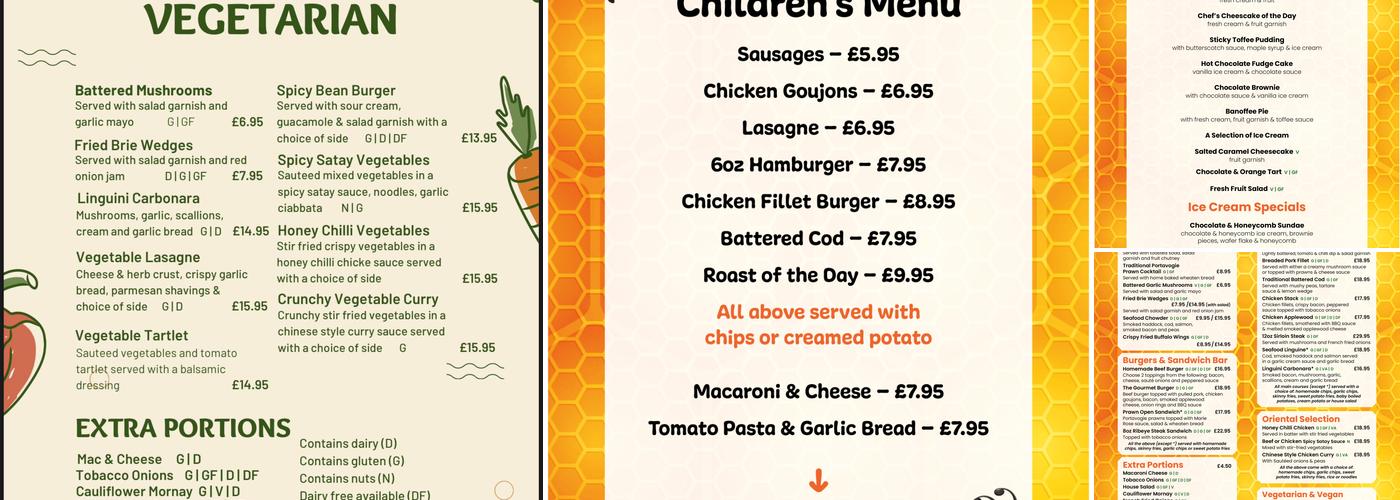 Bryansburn Inn Bar and Grill Menu