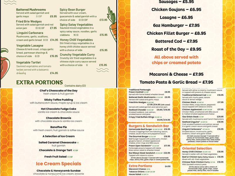 Bryansburn Inn Bar and Grill Menu