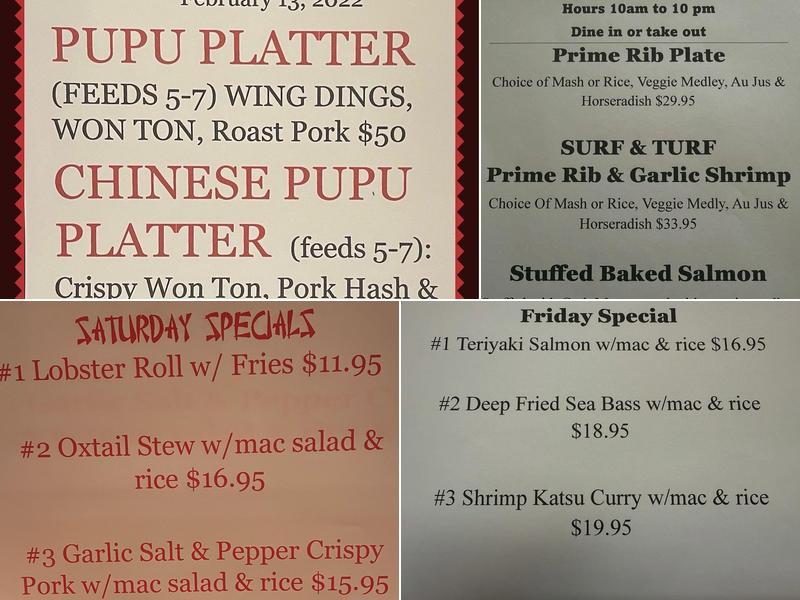 Omoide Bakery & Delicatessen Menu