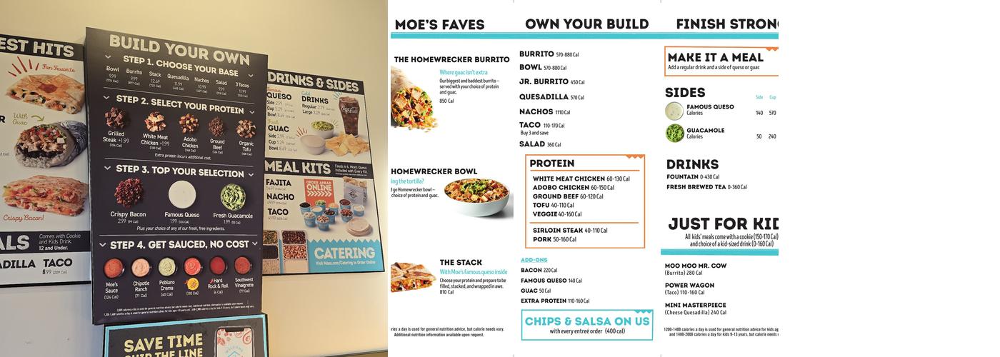 Moe's Southwest Grill Menu