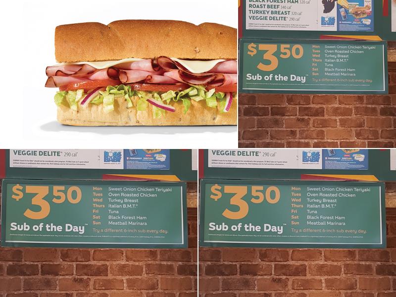 Subway Menu