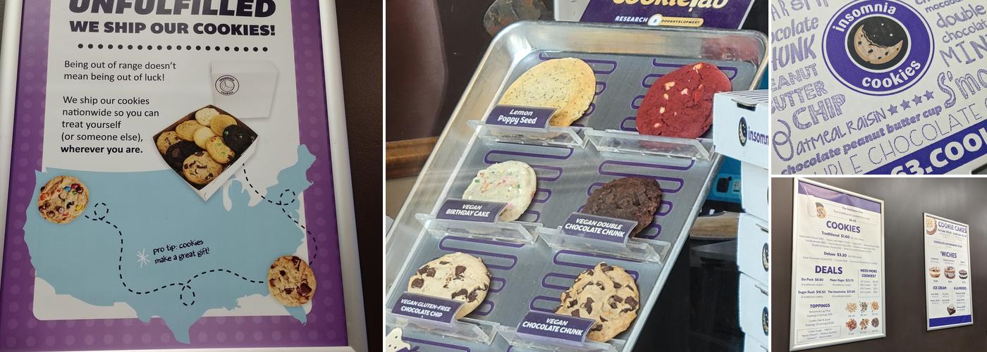 Insomnia Cookies Menu