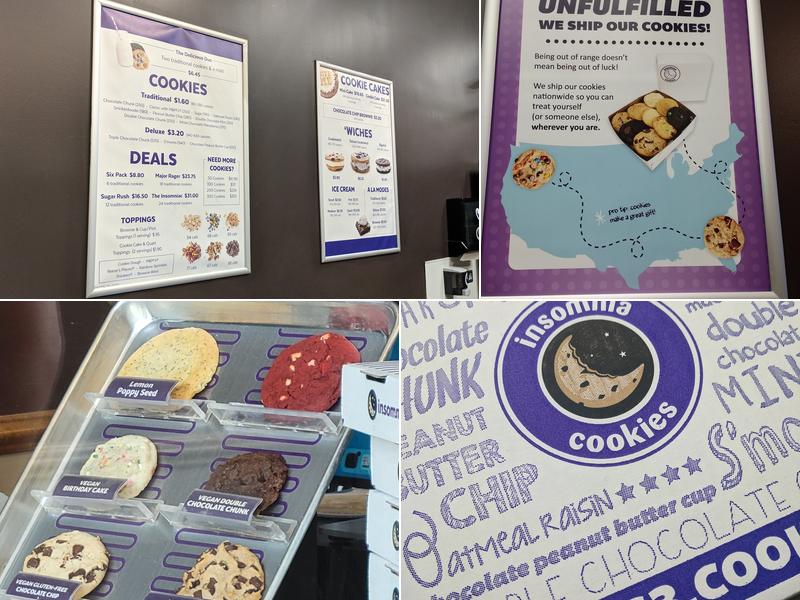 Insomnia Cookies Menu