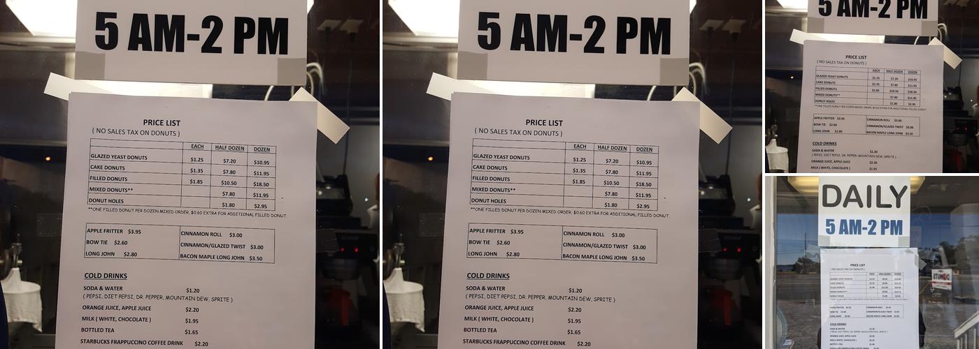 Leon's Donuts Menu
