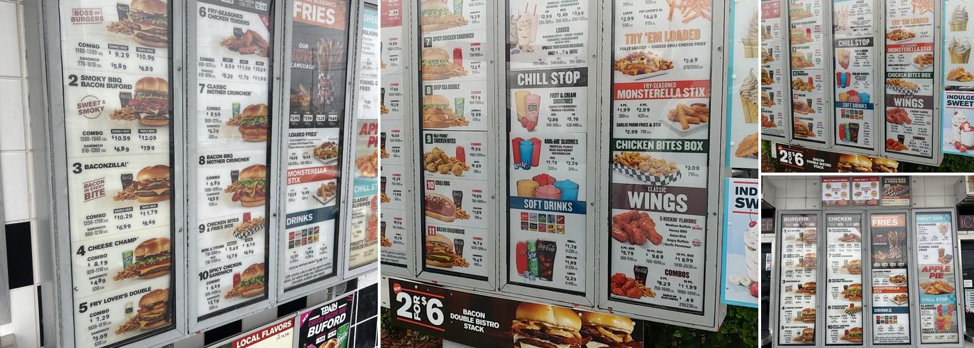 Checkers Menu