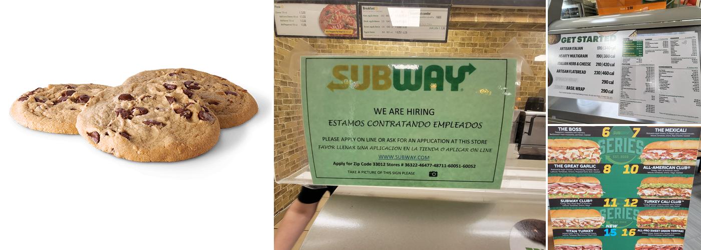 Subway Menu