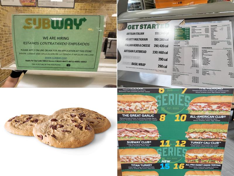 Subway Menu