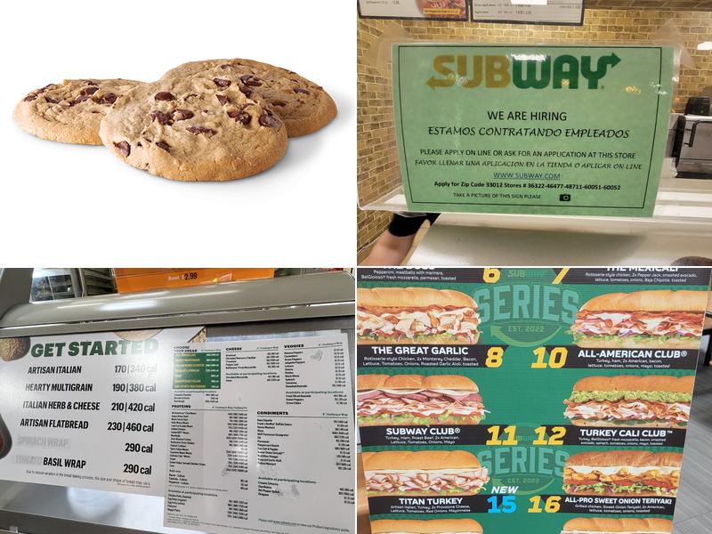 Subway Menu