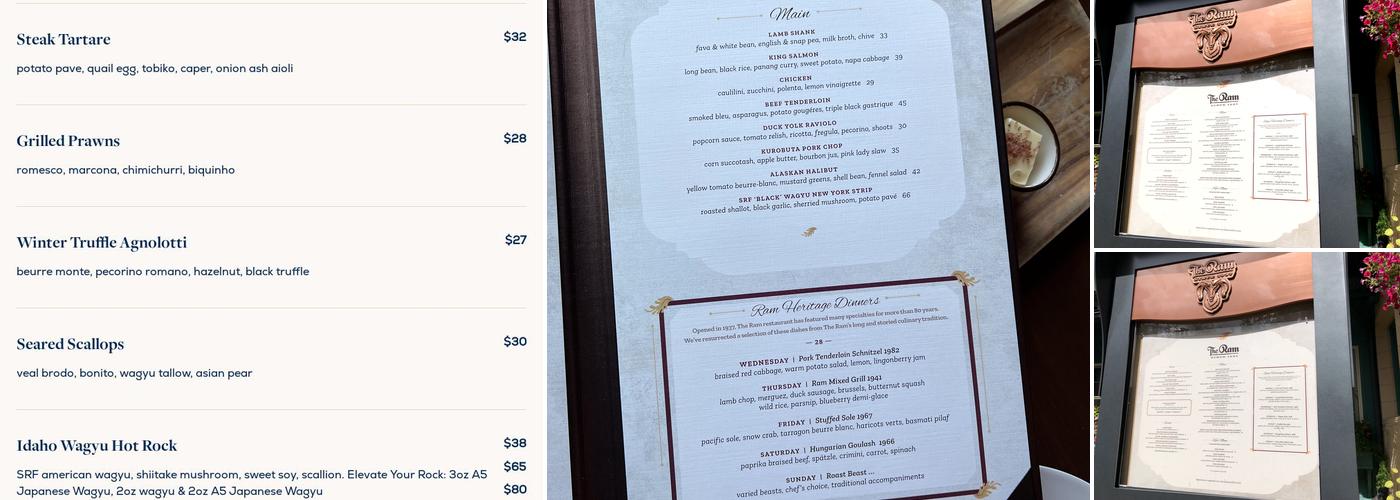 The Ram Menu