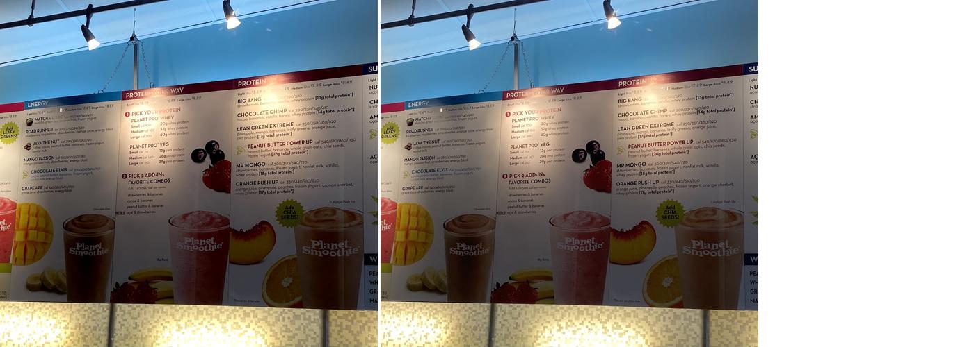 Planet Smoothie Menu