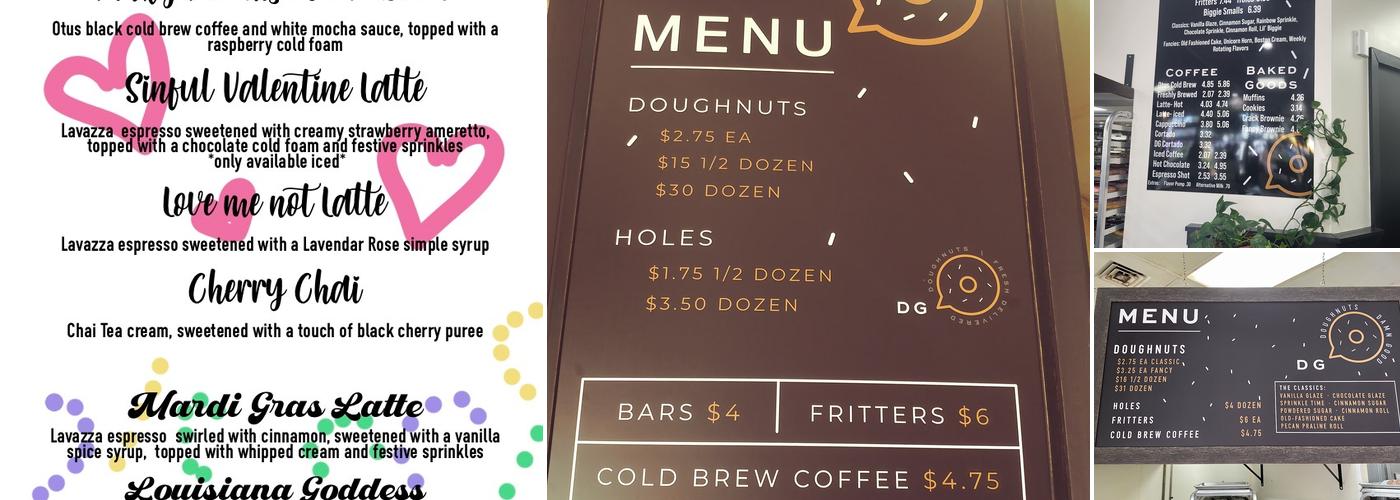 DG Doughnuts Menu