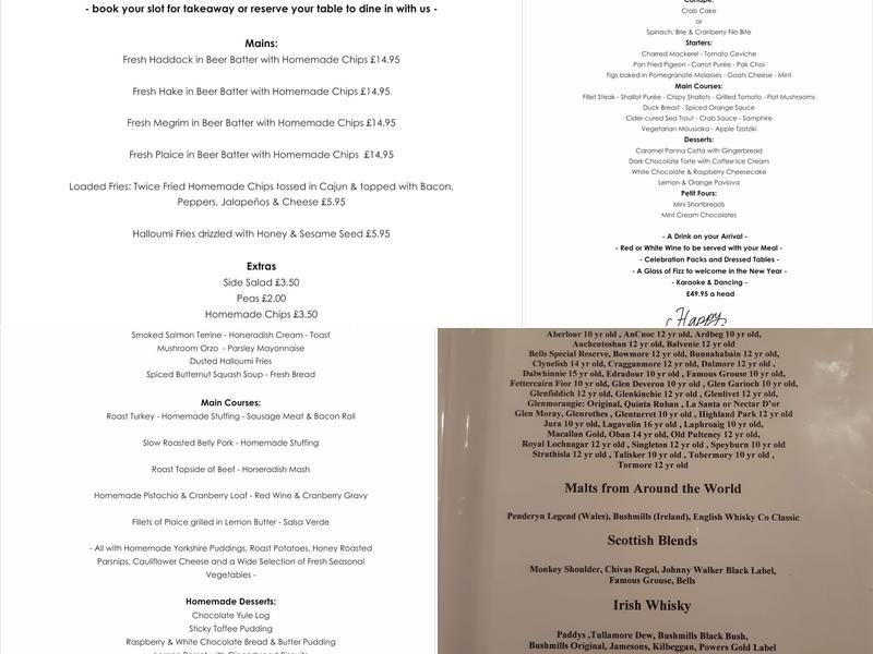 Trewellard Arms Menu