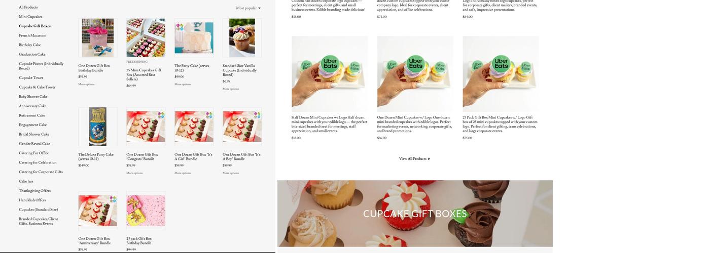 LA Sweetz Cupcakes Menu