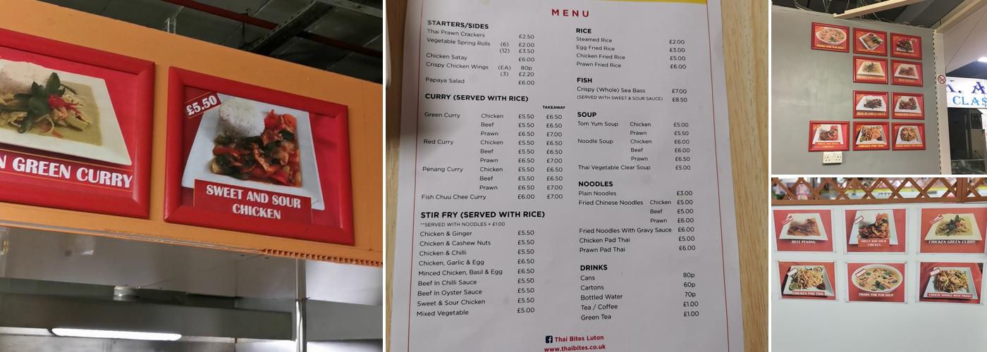 THAI BITES Menu