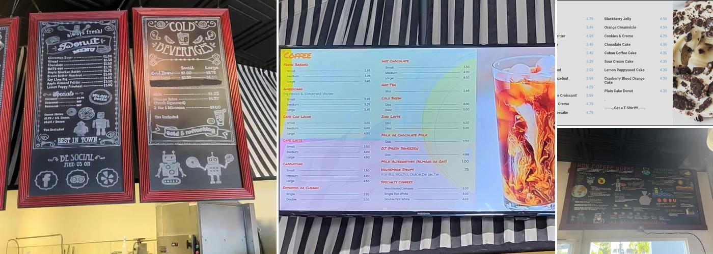 Glazed Donuts Menu