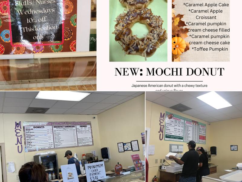 Hole In One Donuts Menu