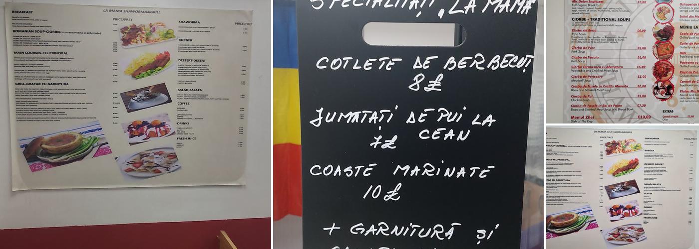 La Mama Shaworma & Grill Menu