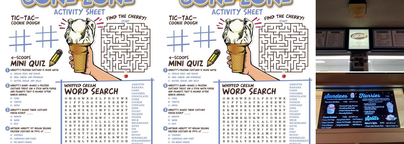 Abbott's Frozen Custard Menu