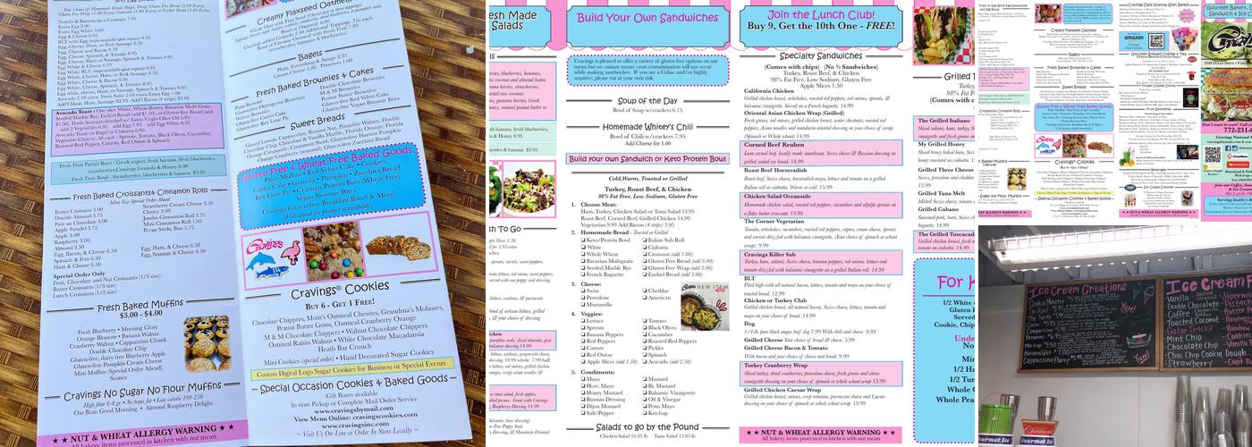 Cravings Menu