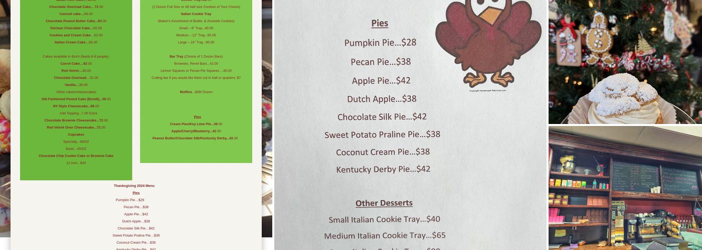 Amaretti Desserts Llc Menu