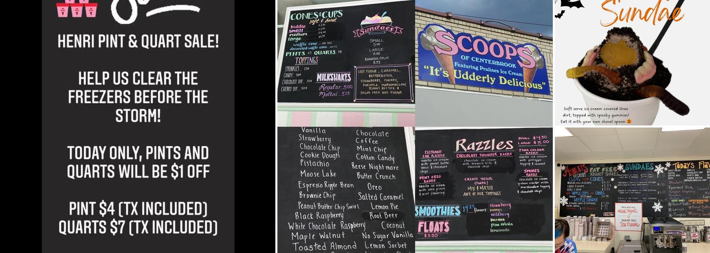 Scoops Menu