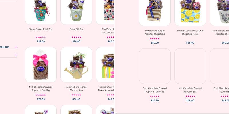 Peterbrooke Chocolatier Town Center Menu