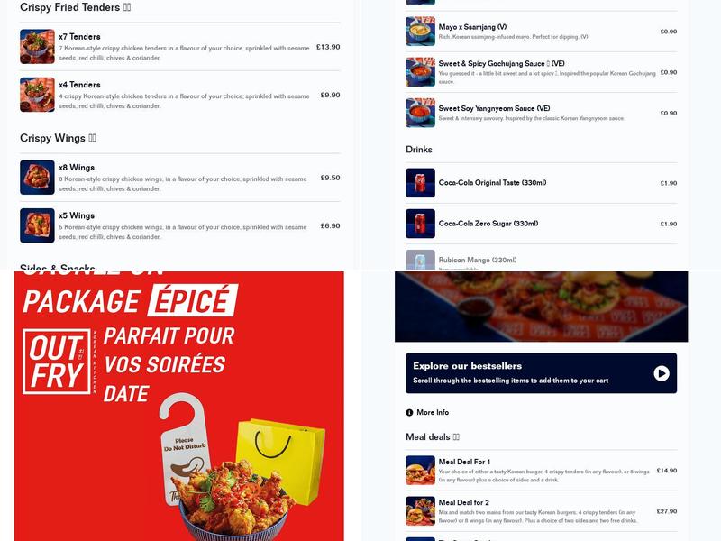 Out Fry - Korean Fried Chicken by Taster Menu